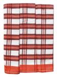 Polášek Kockás konyharuha Egypt - 3 darabos szett - sz. 19 | Fehér / piros (116627-83)