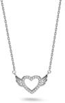  Ródiummal bevont nyaklánc szárnyas szívvel IS4990A