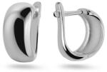 Sima felületű ezüst fülbevalók IS4495A