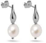 Heratis Forever Ezüst gyöngy fülbevaló elegáns csepp alakú díszítéssel IS4068A