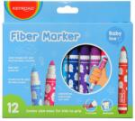 Keyroad Rostirón, filctoll készlet, 5 mm, 12 db/bliszter, Keyroad Jumbo, vegyes színek (KR972320) - tonerpiac