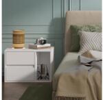 Vicco Vimogo - Praktikus fehér éjjeliszekrény 2 fiókkal