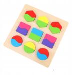 Fából Készült Oktató Játék Szett, puzzle forma, gyerekeknek (12295949)