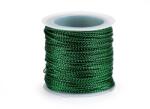 Fashion Fonott lurex zsinór, karácsonyi, Ø0, 1mm, 30m, 310336, zöld