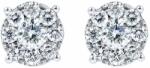 White & Black Hortensia gyémánt fülbevaló - 0, 54 karát (AU14120)
