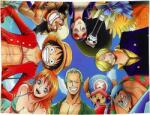  One Piece Anime Születésnapi Fotóháttér, 1.5×1.3m, vinyl, születésnapi party (0000992556950)