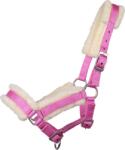 QHP Csikó kötőfék szőrmével, rózsaszín - Pony