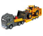 Majorette Set masinute camion platforma Volvo cu încărcător frontal (136329)