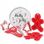 porcello Mézeskalács sütő szett, 13 elem, fém doboz, lyukasztók, konyhai eszközök (ŚZDRPPSFx13)