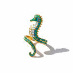 KÁRPÁTHY ékszer Aranyozott csikóhal gyűrű