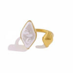 KÁRPÁTHY ékszer Abstract Rhombus aranyozott gyűrű