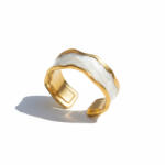 KÁRPÁTHY ékszer Abstract pearl gyűrű - aranyozott, állítható