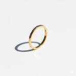 KÁRPÁTHY ékszer Minimalista aranyozott gyűrű