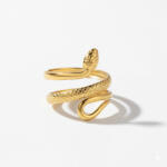 KÁRPÁTHY ékszer Királykobra gyűrű, aranyozott