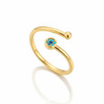 KÁRPÁTHY ékszer Golden eye gyűrű, aranyozott