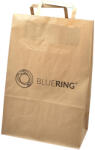 Bluering Szalagfüles papírtáska 32x17x33cm Bluering® barna (43065) - polusirodaszer
