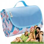  Vízálló piknik takaró, strand, kemping, XXL, 195×200cm, flamingós (KOC PIKNIKOWY PLAŻOWY MATA 195x200 FLAMINGI)