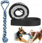 Bedee 2 az 1-ben Kutyajáték Kötélhúzó Kötél Csomókkal Rágóka Erős Hosszú Színes (Dogs Leashes)
