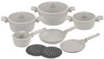 Klausberg Set oale marmorate cu tigaie clatite 12 peise Klausberg KB-7967, crem