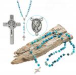  Achát Természetes Kövekből Készült Rózsafüzér 8mm Prémium Lengyel Termék Dobozban