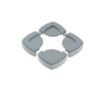 BabyJem Set 4 protectii pentru colturi mobila BabyJem, gri (bj_0522)