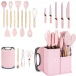 Elitehoff Késkészlet Elitehoff blokkban Rózsaszín 5 db-os (E-6072)