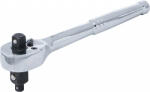BGS technic Clichet reversibil, Integral din oţel, cu dantura fina, 3-in-1, 6, 3 mm (1/4") / 10 mm (3/8") / 12, 5 mm (1/2"), BGS DIY 71015 (B-71015)