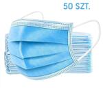 ENERO Mască de protecție facială albastră, 3 straturi, 50 bucăți (1025797)