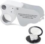 Verk Group Lupă de bijutier portabilă cu iluminare LED, 30x și 60x, în cutie elegantă (09110)