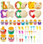  Süteménykiszúrók, 48db, gyümölcsök, zöldségek, gyerekeknek (Formy do chleba-32szt)