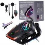 Horn VI80 motorkerékpár kaputelefon Bt 5.3 Pl Usb-c asszisztens Egyszerű összeszerelés 1000M