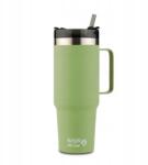 Nava Thermo bögre, 900ml, zöld, dupla fal, szívószállal (10-016-104)