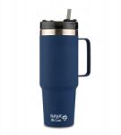 Nava Tumbler "We care" bögre, 900ml, fogantyúval, rozsdamentes acél, mosogatógépben mosható (10-016-103)