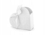 Party Deco Szívecske doboz, fehér, 10×9×3cm, papír (5901157438829)