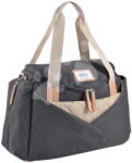 BÉABA Geantă pentru schimbat scutece pentru cărucior Sydney II Changing Bag Dark Heather Grey Beaba cu saltea de schimbat, gri (BE940327)
