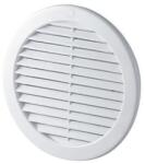 EUROPLAST VR szellőző rács csőcsonkkal, rovarvédő ráccsal - 100 , fehér