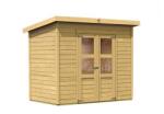 Karibu fából készült kerti ház KARIBU MERSEBURG 6 (73065) natur (LG1748)