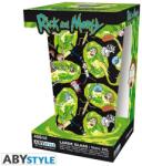 Abysse Corp Abysse Corp: Rick and Morty large glass (400 ml) - Portals (Ajándéktárgyak)