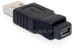 Delock Adapter nemváltó mini USB-B 5-tűs anya USB-A apa (DL65094) (DL65094)