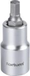 Fortum Dugókulcs betét, 1/2" csatlakozó, HEX 7mm imbusz Bitfejjel, hossza: 55mm, anyag: 61CrV5/S2, mattkróm (4700607)