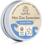 Suntribe Mini Zinc Sunscreen crema de fata cu minerale pentru protectie SPF 50 Ocean Blue 15 g