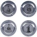 Excellent Houseware 4 darabos Excellent Houseware hamutartó készlet, fém, 14 cm, ezüst (KO-159100300Set)