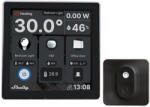 Shelly Wall Display - villanykapcsoló, vezérlőpanel, Wi-Fi+Bluetooth, fekete + Shely BLU H& T hőmérő és pára érzékelő (FG3800235264904)