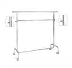  150cm 2 Szintes Sztender Fékezhető Görgővel Klipszes Magasság Állítóval