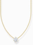 Thomas Sabo KE2210-414-14-L45V Gold-plated chain w. white zirconia pendant , Femei