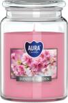 BISPOL Lumânare parfumată Bispol Aura - Japanese Garden, 500 g (snd99-476)