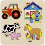 Goki Puzzle din lemn Goki - Ferma (57902) Puzzle