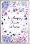 Simetro Placă metalică Simetro - My Happy Place Is Here (2521010310081)