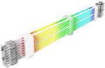 GAMEMAX Extensie cablu alimentare Gamemax 2x 8 pini VGA/CPU ARGB, White (ACGMARGB2X8PVGACPUWH)