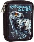 GIM Penar cu rechizite GIM - Dinosaur Alien, 2 fermoare (357-27100) Penar